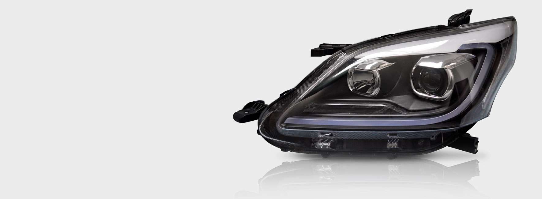 Modern car headlight assembly